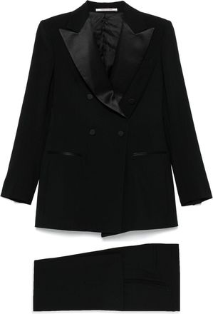 Tagliatore Womens Wool Smoking Suit