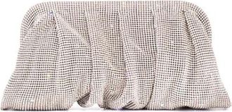 Benedetta Bruzziches Venus La Grande Clutch - Dames - Clutches - Grijs - ONE Size - Satijn - Tassen