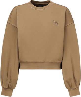 Pinko Cropped Sweatshirt With Logo