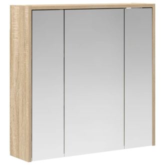 vidaXL Armario Con Espejo De Ba&ntilde;o Roble Sonoma 63,5 X 16 X 62,5 Cm Vidaxl