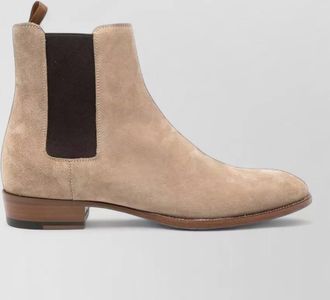 Saint Laurent leather chelsea boots