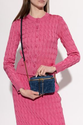 Fendi Vanity Hand Bag, Womens, Navy Blue
