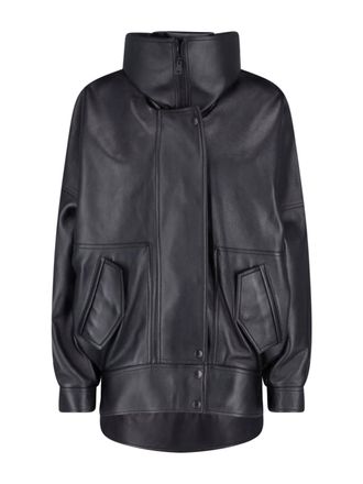 Balenciaga Giacca Bomber A Collo Alto
