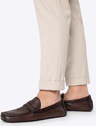 Wittchen Heren instapschoenen van leer, bruin