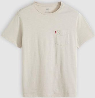 Levi's T-shirt classica con taschino - Uomo - L - Giallo / Pumice Stone