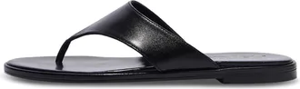 Aeyde Minimalist Black Nappa Leather Sandals