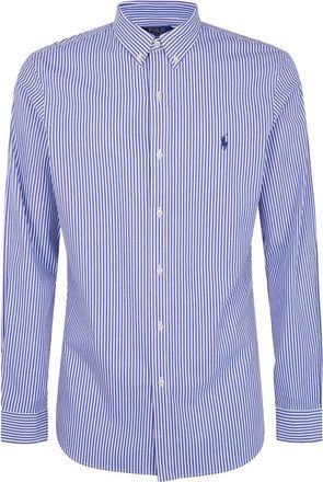 Ralph Lauren Overhemden Blauw - Heren - Casual Overhemden - Blauw - XL - Katoen - Overhemden