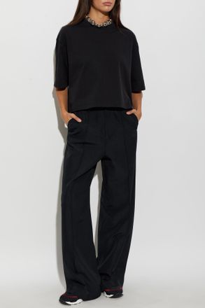 Marni Short Loose-fit T-shirt, Womens, Black