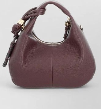 Ganni hobo mini faux leather shoulder bag