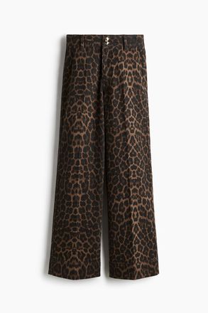 H&M Wide High Jeans - Brown
