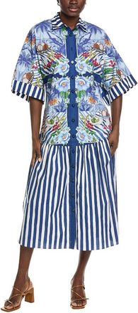 Farm Rio Farm Rio Fresh Table Scarf Midi Dress