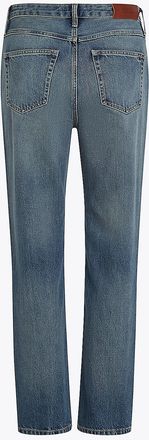 Tommy Hilfiger Womens High-Rise Faded Straight Fit Jean - Blue - 24W x 30L