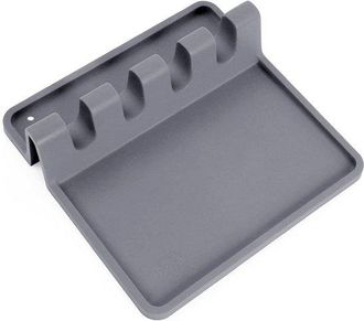 OEM Soporte De Silicona Para Utensilios De Cocina Con Alfombrilla Drenaje, Soporte Silicona Cucharas/cucharas/tenedores, Resistente Calor Libre Bpa
