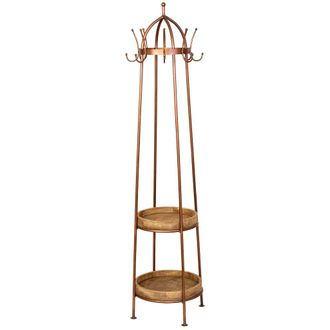 Wanderlust Deco Perchero De Madera Marr&oacute;n 50x50x186h Cm