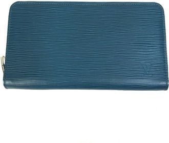 Louis Vuitton Epi Navy Epi Leather Long Wallet (Bi-Fold) (Pre-Owned)