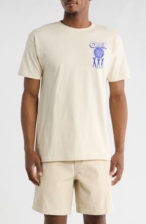 Obey Uplift Graphic T-Shirt in Cream at Nordstrom Rack, Size Xx-Large