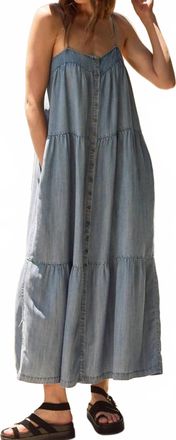 Saltwater Luxe Chieri Midi Dress In Vintage Indigo