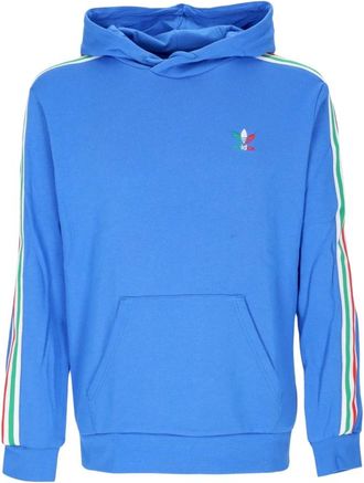adidas Nations Hoody Lichtgewicht Sweatshirt - Heren - Sportshirts - Blauw - S - Katoen - Fitness