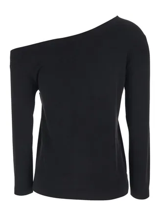 Norma Kamali Off-Shoulder Blouse - Black