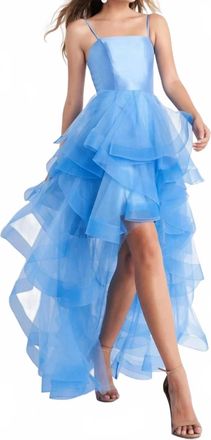 Jovani High Low Dress In Blue
