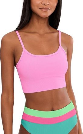 Beach Riot Elara Top Womens Clothing Prism Pink : XS, Polyester/Spandex