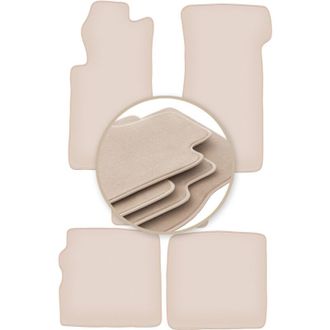 OEM Alfombrillas Premium Beige Para: Mercedes Sl R107 Delanteras Largas 1971-1989