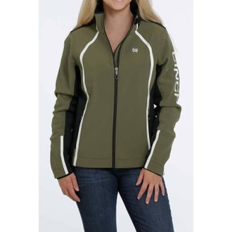 Cinch Color Blocked Bonded Jacket In Olive