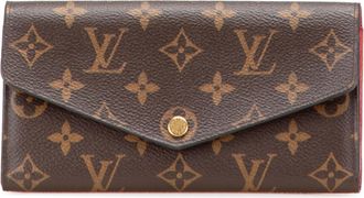 Louis Vuitton Monogram Brown Pvc Leather Long Wallet (Bi-Fold) (Pre-Owned)