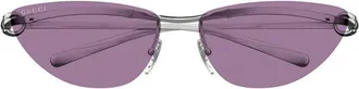 Gucci GG1701S001 Purple-Tinted Sunglasses - Gray