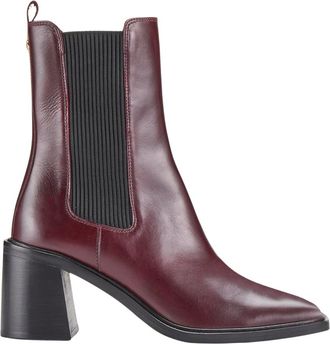 Cosmoparis Schoenen, Dames, Paars, 39 EU, Enkellaars met Vierkante Neus en Elastisch Detail