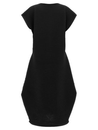 Pleats Please Issey Miyake Zig Zag Dress - Black