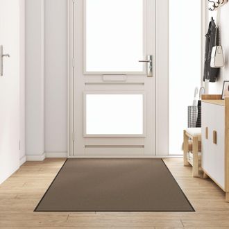 Berkfield Home Rectangular Beige Door Mat 120x250 cm | Size: Medium