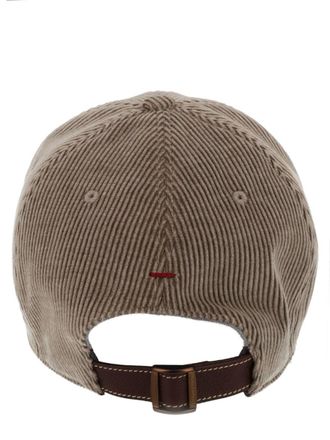 Brunello Cucinelli MY4999850_CWV75 Corduroy Baseball Cap - Brown