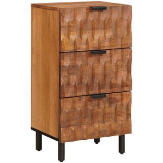 vidaXL Aparador Con Caj&oacute;n Acabado De Acacia Marr&oacute;n 40 X 33 X 75 Cm Vidaxl