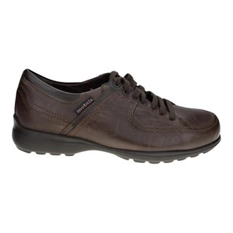 Mephisto Damian Donkerbruine Leren Schoenen - Heren - Veterschoenen - Bruin - 40 1/2 EU - Leer - Schoenen
