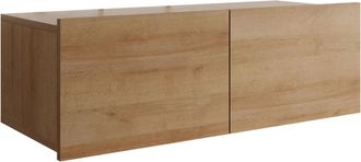 Mirjan24 Mueble Tv Remus I, Roble Dorado, N&uacute;mero De Puertas: 2, N&uacute;mero De Cajones: 0, 100x37x43cm