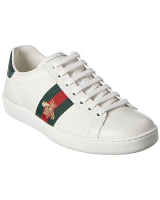 Gucci Ace Embroidered Leather Sneaker