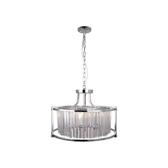 OEM Asbury P - L&aacute;mpara De Ara&ntilde;a Hampton Cromo Cristal 58cm