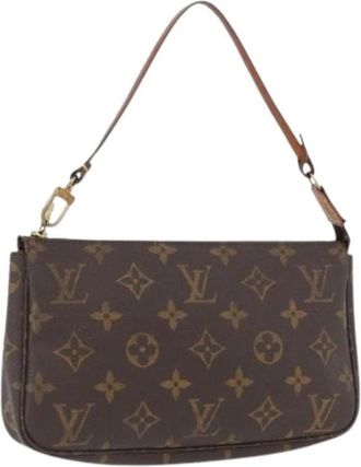 Louis Vuitton Pre-owned Shoulder Bags, female, Brown, Size: ONE SIZE Pre-owned Monogram Pouch