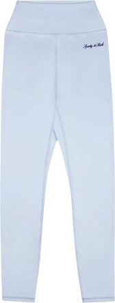 Sporty & Rich Signature Logo Legging - Dames - Leggings - Blauw - L - Broeken
