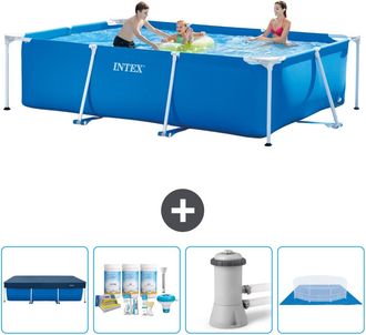 Bestway Intex Piscina Con Estructura Rectangular - 300x200x75 Cm - 7-piezas Scb1