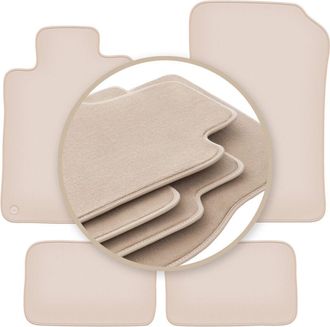 OEM Alfombrillas Beige Premium Para: Mercedes Sl R129 Roadster 1998-2002