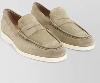 Tod's suede leather loafers