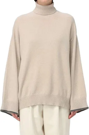 Brunello Cucinelli Womens Beige Cashmere Sweater Clothing