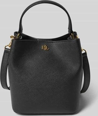 Lauren Ralph Lauren Handtasche aus Rindsleder mit Label-Applikation Modell REESE in Black, Größe 1