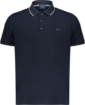 Paul & Shark Polo met korte mouwen - Heren - Polos - Blauw - L - Katoen - Tops