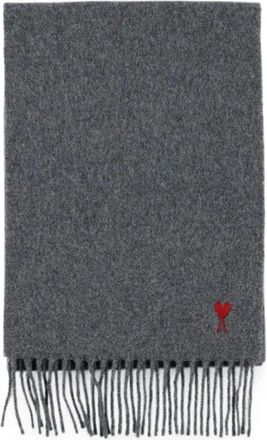 Ami Sciarpa in lana De Coeur - - Accessories - unisex - Grigio - ONE SIZE