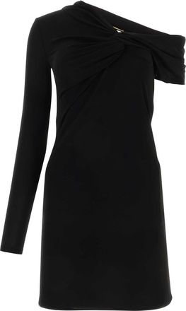 Saint Laurent Black Viscose Mini Dress