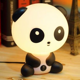 OEM L&aacute;mpara De Mesilla Infantil, Led, Decoraci&oacute;n De Mesa, Est&aacute;ndar Ue, Pl&aacute;stico, Blanco, Panda Kongfu