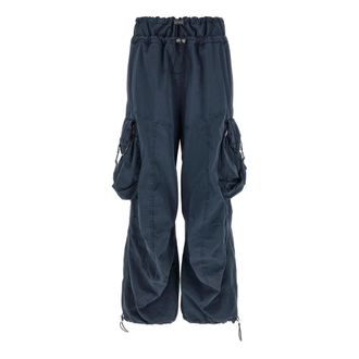 The Attico Dames, Broeken, Blauw, Maat: 2XS Katoen